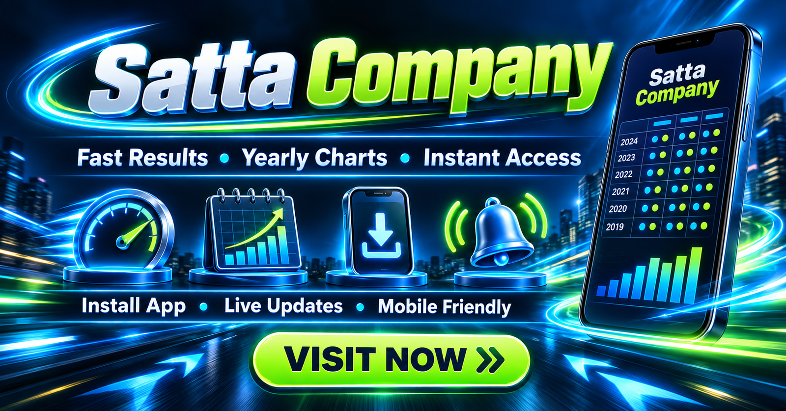 Satta Company fast results, yearly charts, app installation and live update facilities