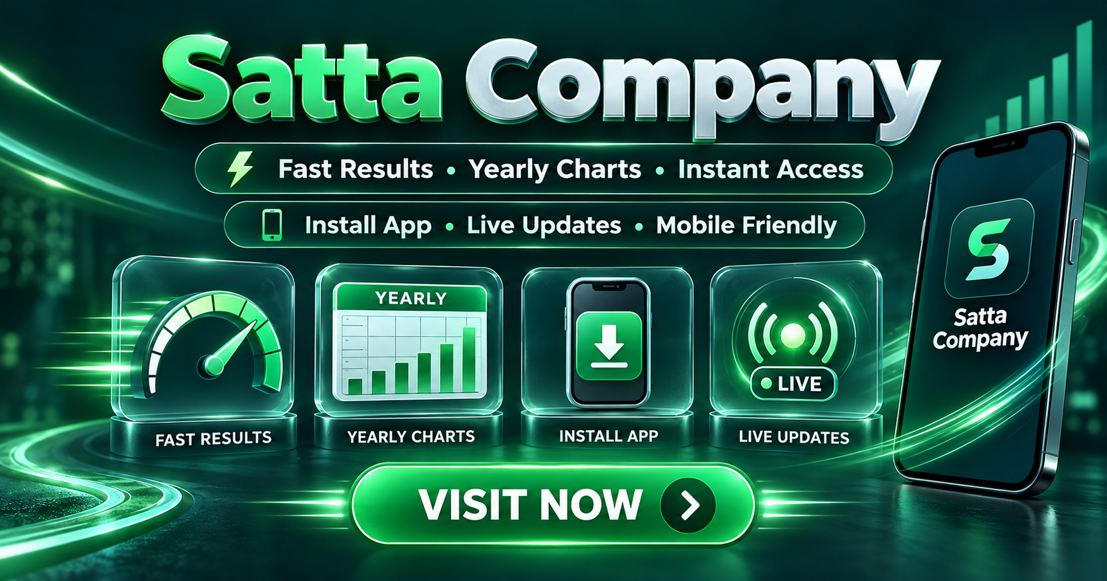 Satta Company fast results, yearly charts, app installation and live update facilities