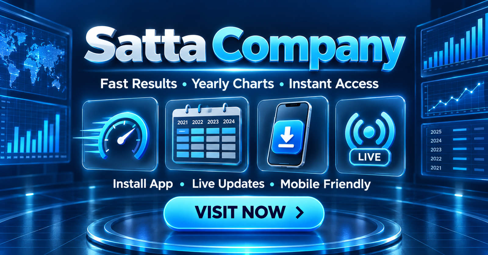 Satta Company fast results, yearly charts, app installation and live update facilities